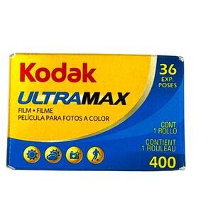 Kodak 35mm Fill UltraMax 400 36 UNOPENED Exp 2014 400 ISO Color Negative